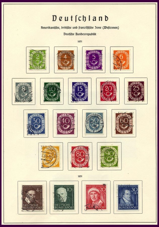 SAMMLUNGEN O, Saubere Gestempelte, In Den Hauptnummern Komplette Sammlung Bis 1976 In 2 Leuchtturm Falzlosalben, Fast Nu - Otros & Sin Clasificación