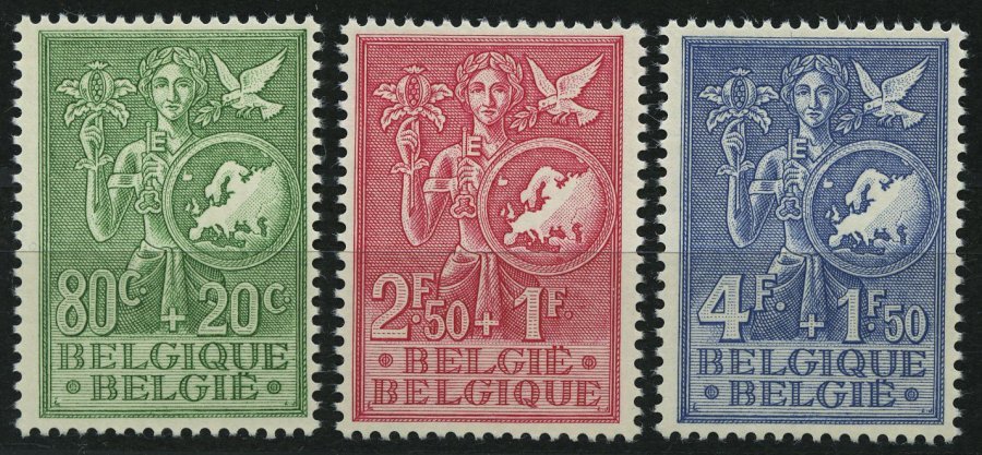 BELGIEN 976-78 **, 1953, Büro Der Europäischen Jugend, Prachtsatz, Mi. 65.- - Belgium