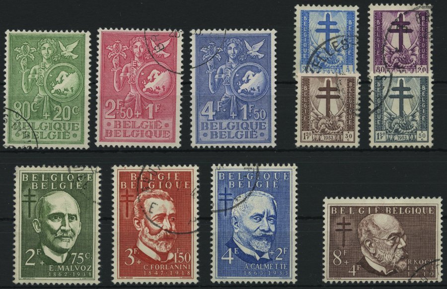 BELGIEN 976-78,979-86 O, 1953, Jugend Und TBC, 2 Prachtsätze, Mi. 85.- - Belgium