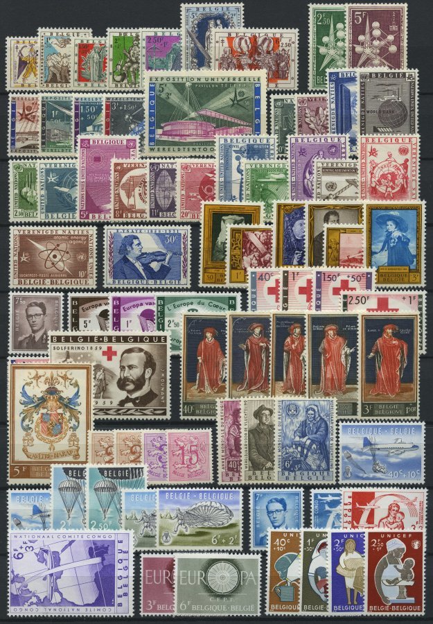 SAMMLUNGEN, LOTS *, 1949-69, Kleine Partie Verschiedener Ungebrauchter Ausgaben, Prachterhaltung, Mi. Für ** 670.- - Colecciones