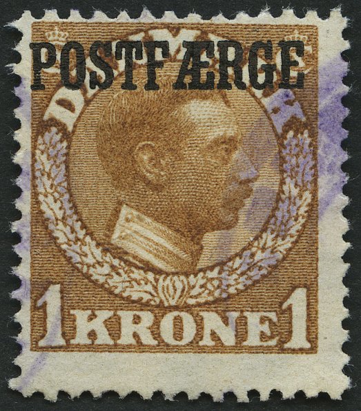 POSTFÄHREMARKEN Pf 4 O, 1919, 1 Kr. Hellbraun, Feinst, Mi. 180.- - Other & Unclassified