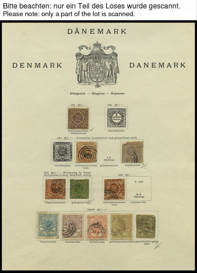 SAMMLUNGEN, LOTS O,* , Alter Sammlungsteil Dänemark Bis 1944 In Stark Unterschiedlicher Erhaltung Auf Schaubek Seiten, B - Other & Unclassified