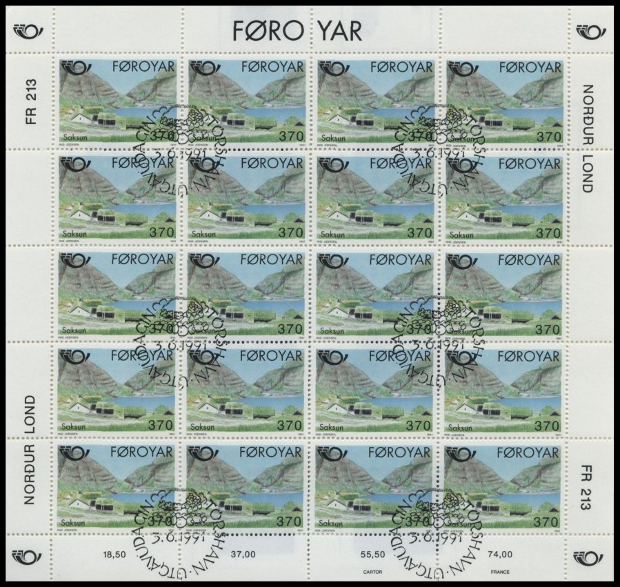 FÄRÖER 219/20KB O, 1991, Tourismus In Kleinbogen, Pracht, Mi. 80.- - Otros & Sin Clasificación