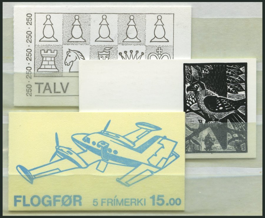 FÄRÖER MH 1-3 O, 1983-85, 3 Verschiedene Gestempelte Markenheftchen, Pracht - Other & Unclassified