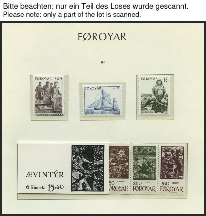 FÄRÖER **, 1975-2000, Komplette Sammlung Färöer Auf Leuchtturm Falzlosseiten, Pracht, Mi. 635.- - Otros & Sin Clasificación