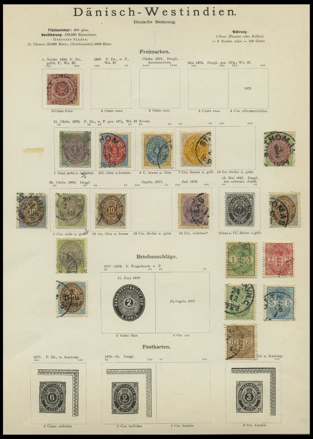 DÄNISCH-WESTINDIEN O, Alter Sammlungsteil Von 16 Werten, Meist Prachterhaltung - Danish West Indies