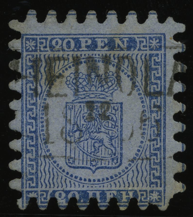 FINNLAND 8B O, 1866, 20 P. Blau, R2 HEINOLA, Alle Zungen, Feinst (teils Fleckig) - Otros & Sin Clasificación