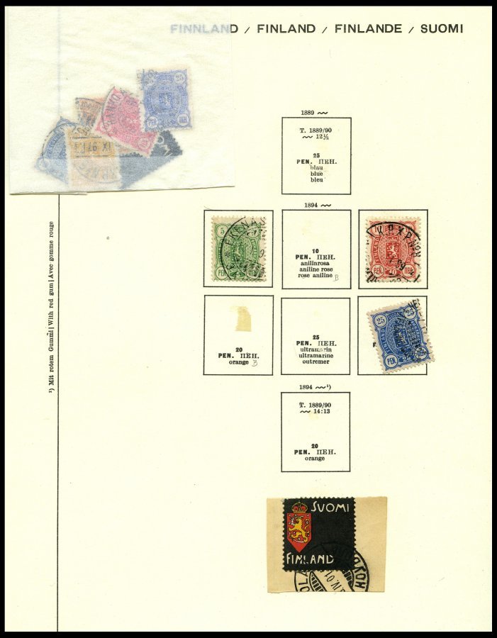 SAMMLUNGEN o, sauber gestempelter Sammlungsteil von 1885-1931 mit guten mittleren Werten, Pracht, Mi. über 1200.-