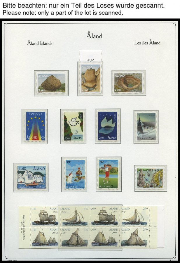 ALANDINSELN **, Komplette Postfrische Sammlung &#x8F;land Inseln Von 1984-2010 Im KA-BE Falzlosalbum Mit Diversen Marken - Aland