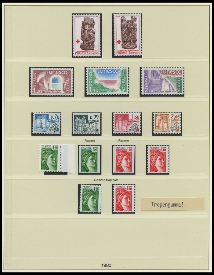 SAMMLUNGEN **, 1960-81, Postfrische, Bis Auf Wenige Werte Komplette Sammlung In 2 Neuwertigen Lindner Falzlosalben, Incl - Collections