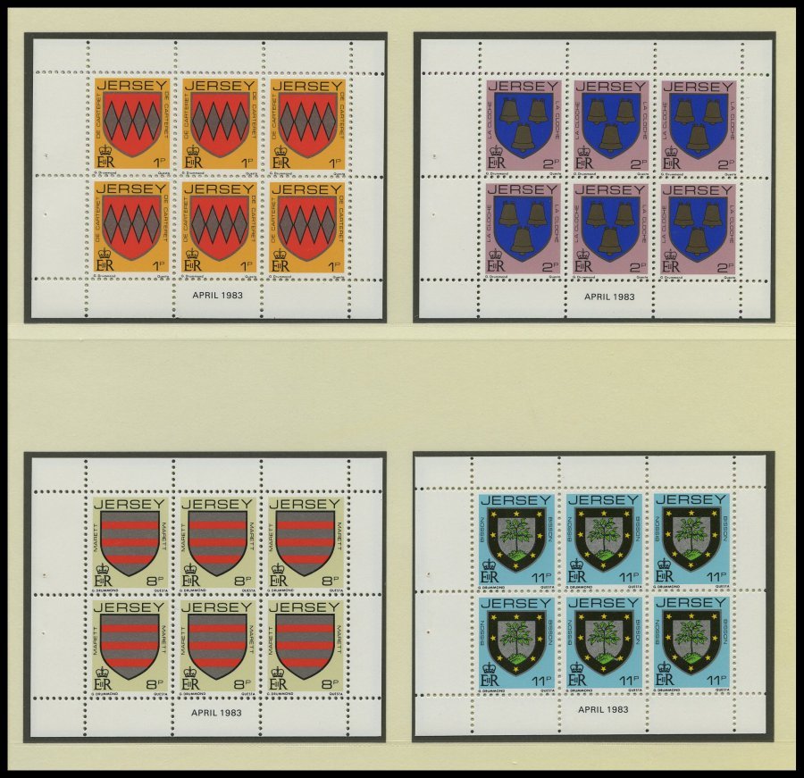 SAMMLUNGEN, LOTS Bl.,KB,H-Bl. **, 1976-86, Kleine Partie Verschiedener Blocks, Kleinbogen Und Heftchenblätter Großbritan - Colecciones Completas