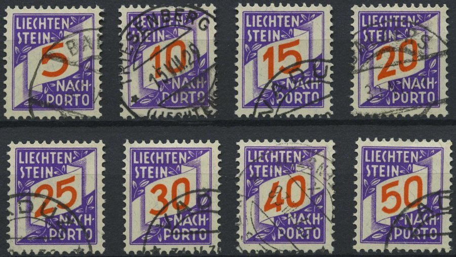 PORTOMARKEN P 13-20 O, 1928, Ziffer Mit Band, Prachtsatz, Mi. 100.- - Impuesto