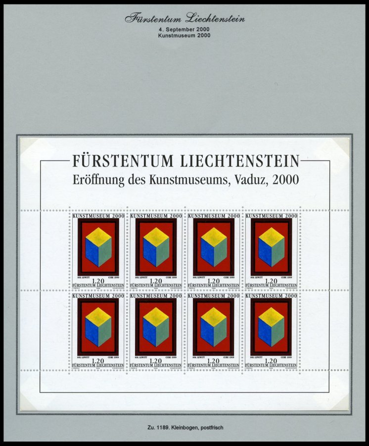 SAMMLUNGEN, LOTS **,Brief , Saubere Sammlung Liechtenstein Von 1996-2000, Jeweils **, Auf FDC`s (nur 1151 Fehlt) Und Auf - Lotes/Colecciones