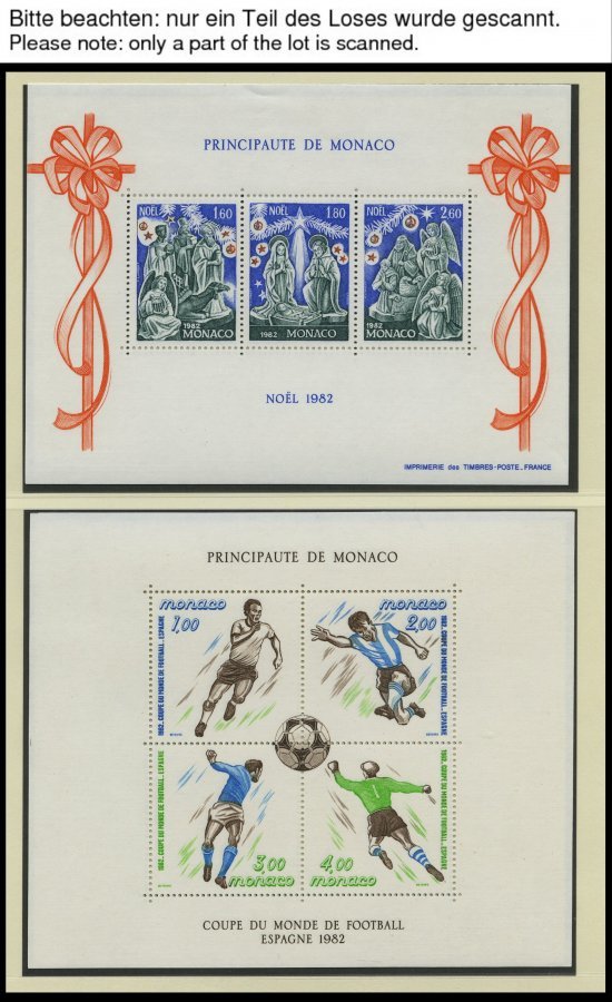 MONACO Bl. 14-34 **, 1979-86, 21 Blocks Komplett, Pracht, Mi. 216.- - Other & Unclassified