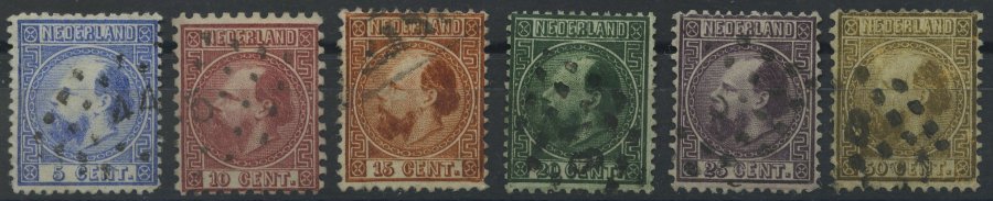 NIEDERLANDE 7-12 O, 1867, König Willem III, Prachtsatz - Netherlands