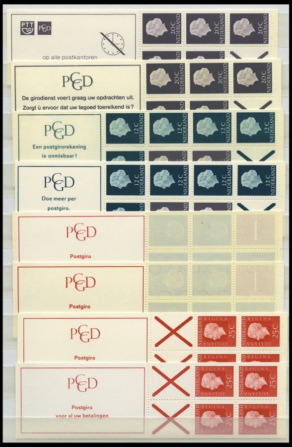 ZUSAMMENDRUCKE MH **, 1967-73, 14 Verschiedene Markenheftchen, MH 15 Endwert Senkrechter Bug Sonst Pracht - Booklets & Coils