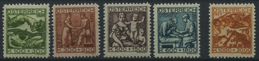 ÖSTERREICH 442-46 **, 1924, Jugend Und TBC-Fürsorge, Prachtsatz, Mi. 95.- - Used Stamps