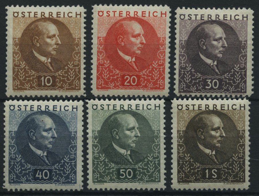ÖSTERREICH 512-17 *, 1930, Lungenheilstädten, Falzrest, Prachtsatz - Usados