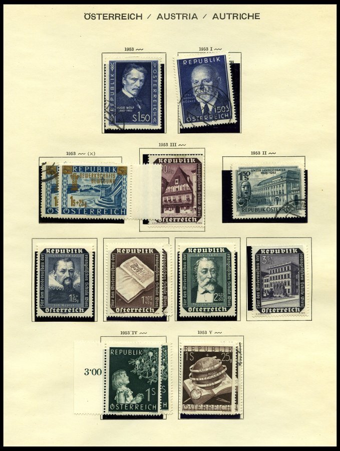 SAMMLUNGEN *,o, **, 1945-68, Sammlung Auf Schaubek-Seiten Mit Noch Guten Werten Und Sätzen, Z.T. Zweifach (*,** Und Gest - Colecciones