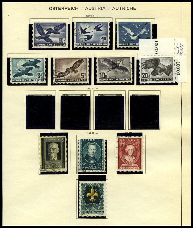 SAMMLUNGEN *,o, **, 1945-68, Sammlung Auf Schaubek-Seiten Mit Noch Guten Werten Und Sätzen, Z.T. Zweifach (*,** Und Gest - Collections