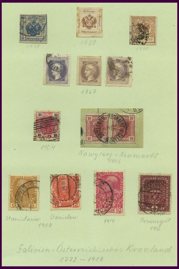 LOTS Brief,o, *, 1829-1919, Interessante Alte Restpartie Mit U.a. 19 Belegen, Dabei: 5 österreich-ungarische Feldpostbel - Colecciones