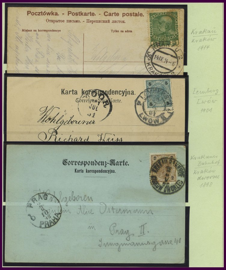 LOTS Brief,o, *, 1829-1919, Interessante Alte Restpartie Mit U.a. 19 Belegen, Dabei: 5 österreich-ungarische Feldpostbel - Colecciones
