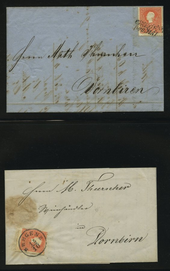 LOTS 13-15 BrfStk, 1858/9, Partie Von 20 Belegen, Meist Pracht - Colecciones