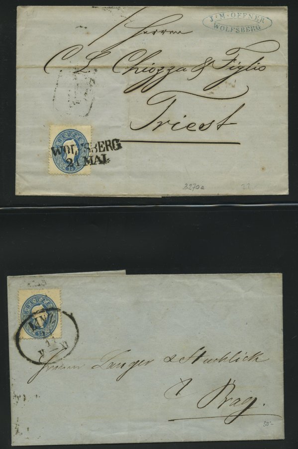 LOTS 19-22 BRIEF, 1860, 11 Briefe Franz Joseph, Meist Pracht - Collections