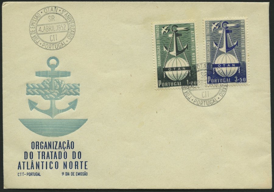 PORTUGAL 778/9 BRIEF, 1952, OTAN Auf FDC, Pracht, Mi. 80.- - Used Stamps