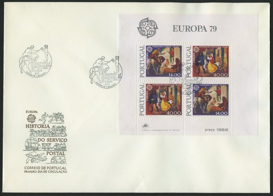 PORTUGAL Bl. 20,23,27 BRIEF, 1977-79, Europa 3 Blocks Je Auf FDC, Pracht, Mi. 195.- - Used Stamps