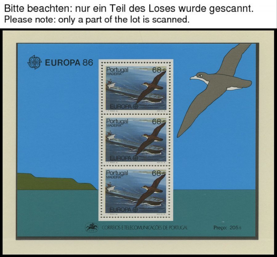 MADEIRA Bl. 1-7 **, 1980-86, 7 Blocks Komplett, Pracht, Mi. 57.- - Madeira