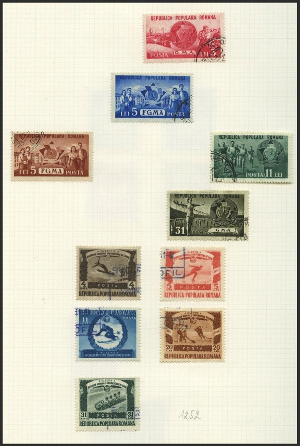 SAMMLUNGEN, LOTS O, *, Gestempelte Sammlung Rumänien Von 1903-76 In 2 Bänden Mit Einigen Besseren Ausgaben, Oftmals Dopp - Other & Unclassified