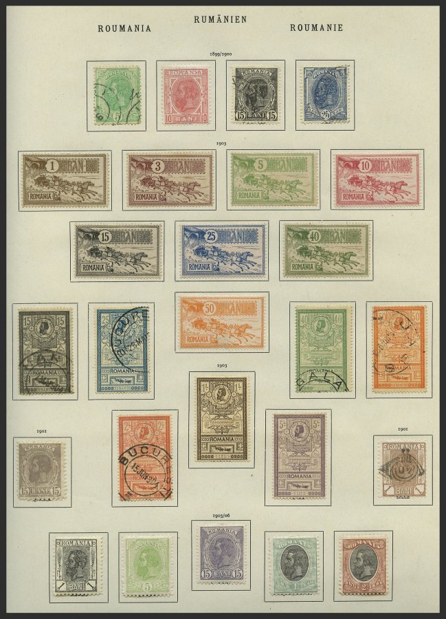 SAMMLUNGEN, LOTS *, O, 1862-1918, Interessante Alte Teilsammlung, Mi.Nr. 36-250 Ziemlich Komplett Mit Mi.Nr. 146-53, 160 - Other & Unclassified