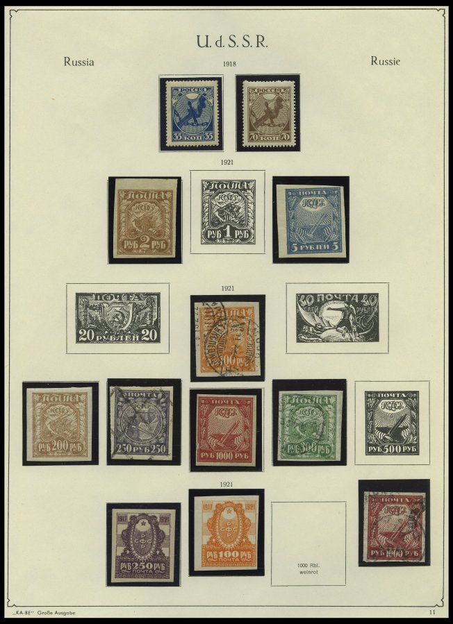 SAMMLUNGEN, LOTS O,**,* , Sammlung Russland Mit Sowjetunion Bis 1955, Die Ersten Jahre Schwach Vertreten, Mit Vielen Gut - Collections