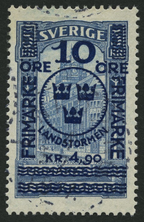 SCHWEDEN 96 O, 1916, 5 Kr. Landsturm I, Pracht, Mi. 360.- - Prefilatelia