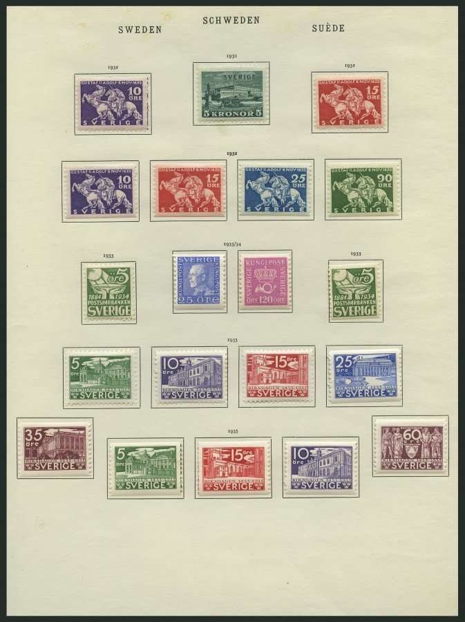 SAMMLUNGEN, LOTS *, O, 1855-1939, Schöne Alte Meist Ungebrauchte Sammlung Schweden Mit Vielen Guten Werten Und Sätzen, U - Colecciones