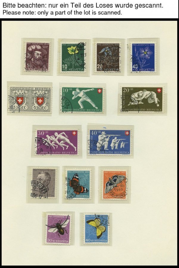 SAMMLUNGEN O, Gestempelte Sammlung Schweiz Von 1946-78 Im Schaubekalbum, Bis Auf Mi.Nr. 625-28 Und Bl. 14/5 Wohl Komplet - Lotes/Colecciones
