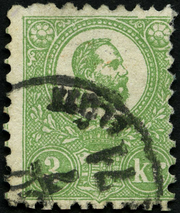 UNGARN 2 O, 1871, 3 K. Grün, Pracht, Gepr.Dietrich, Mi. 1200.- - Other & Unclassified