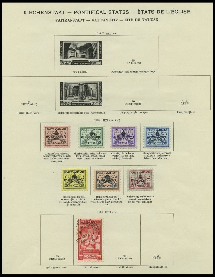 VATIKAN O,* , Kleiner Alter Sammlungsteil Vatikan Bis 1940 Auf Schaubek Seiten, Etwas Unterschiedlich - Other & Unclassified