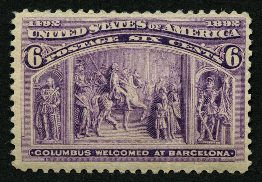 USA 78 **, Scott 235, 1893, 6 C. Columbus-Weltausstellung, Postfrisch, Feinst (kleine Knitter), $ 160 - Otros & Sin Clasificación