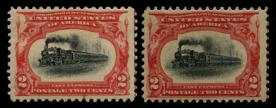 USA 133 **, Scott 295, 1901, 2 C. Karmin Und Dunkelkarmin Panamerikanische Ausstellung, 2 Postfrische Werte, $ 80 - Other & Unclassified