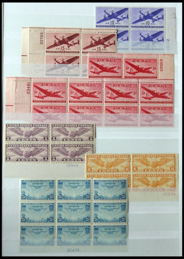 SAMMUNGEN, LOTS **,* , 1922-64, Umfangreiche Sammlung Verschiedener Werte Mit Plattennummern In Unterschiedlichen Einhei - Collections