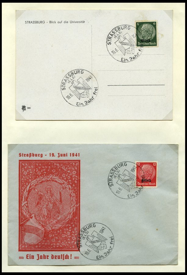 SLG., LOTS DEUTSCHLAND Interessante Briefpartie, Meist Deutschland Von Ca. 1900 - 1960, Im Album, über 140 Meist Mittler - Colecciones