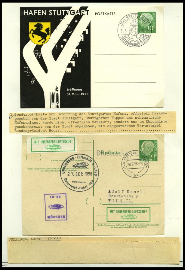 SLG., LOTS DEUTSCHLAND Interessante Briefpartie, Meist Deutschland Von Ca. 1900 - 1960, Im Album, über 140 Meist Mittler - Colecciones
