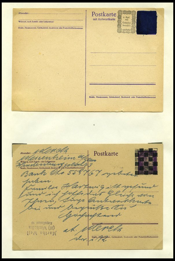 SLG., LOTS DEUTSCHLAND interessante Briefpartie, meist Deutschland von ca. 1900 - 1960, im Album, über 140 meist mittler