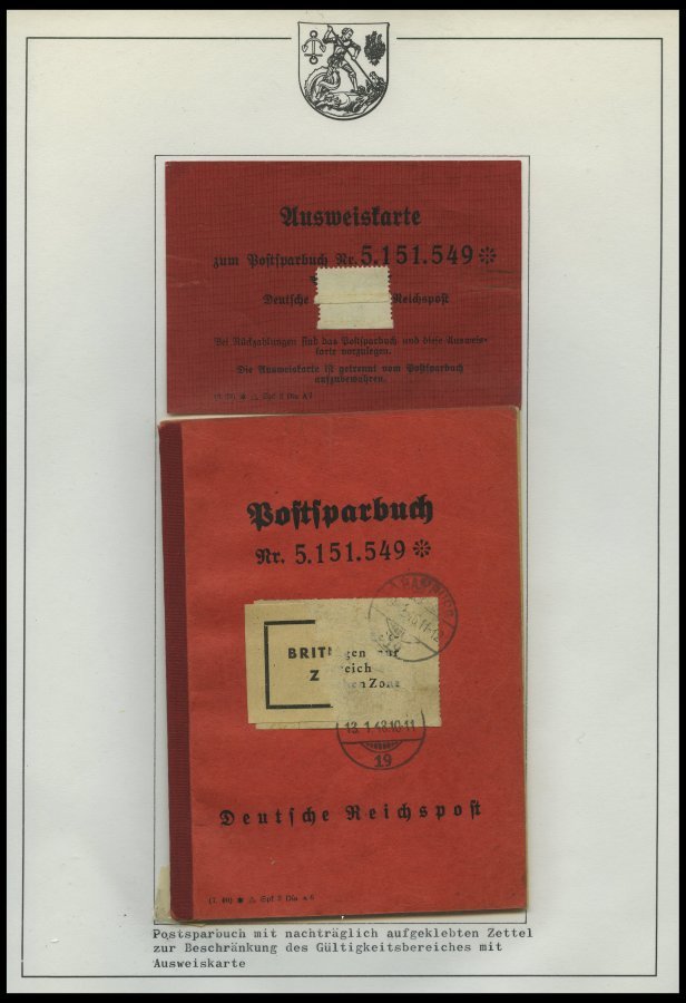 SLG., LOTS DEUTSCHLAND 1945 - Ca. 1960, Stempelsammlung Heide In Holstein In 3 Bänden, überwiegend Belege Der Alliierten - Colecciones