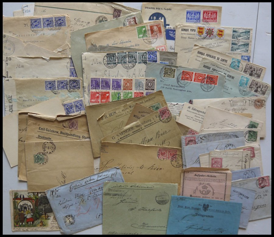 SLG., LOTS DEUTSCHLAND Interessante Briefpartie Von über 60 Belegen Von Altdeutschland Bis Ca. 1948, Einige Bessere, Erh - Collections