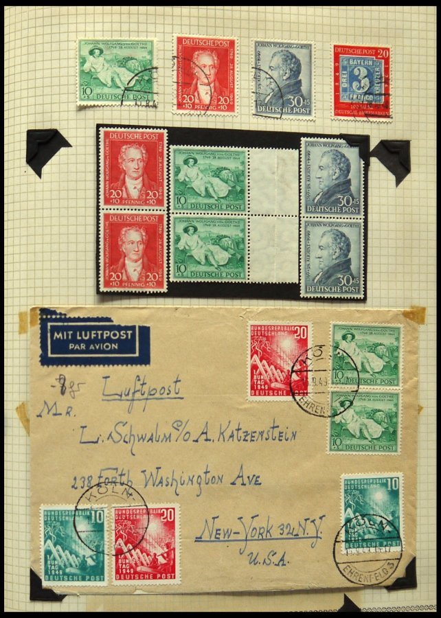 SLG., LOTS DEUTSCHLAND o,*,Brief , Sammlung Deutschland in 2 alten Bänden von Altdeutschland - bis ca. 1950, die Ausgabe
