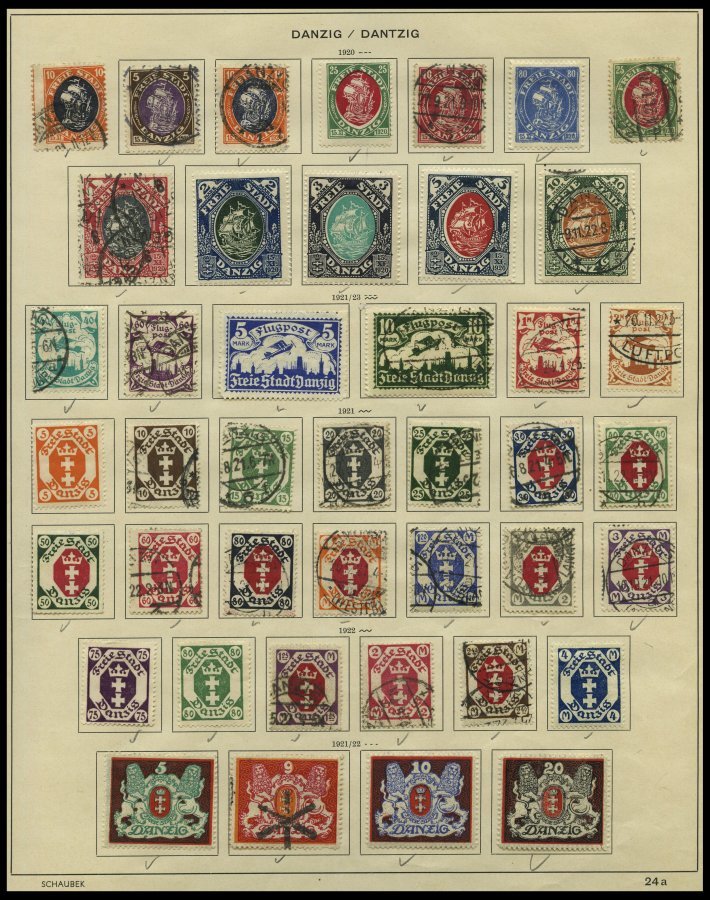 SLG., LOTS DEUTSCHLAND O,*,(*) , Alte Sammlung Deutschland Bis Ca. 1939, Mit Altdeutschland, Dt. Reich, Danzig, Memel, S - Collections