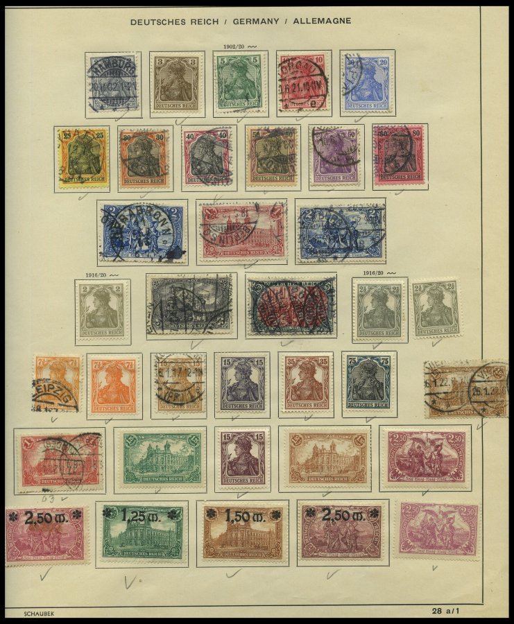 SLG., LOTS DEUTSCHLAND o,*,(*) , alte Sammlung Deutschland bis ca. 1939, mit Altdeutschland, Dt. Reich, Danzig, Memel, S